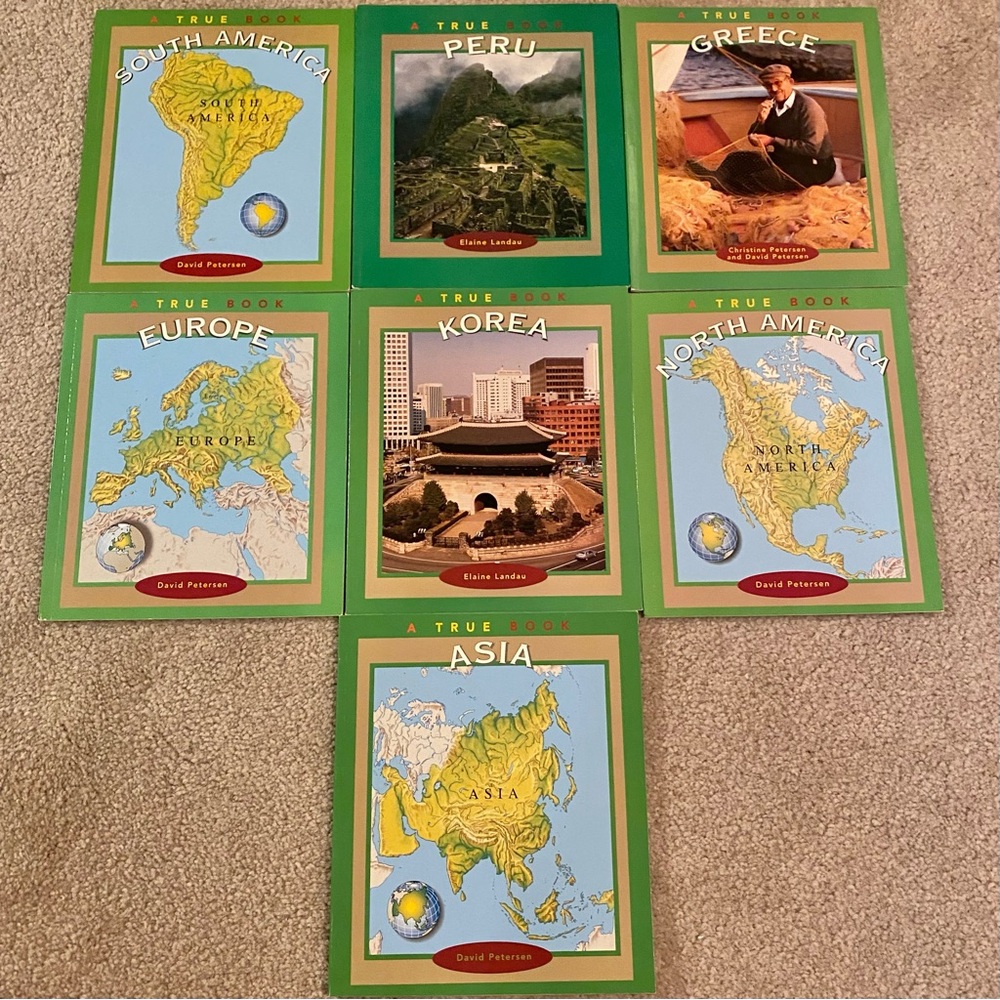 Lot 7 Country/Region Geography Beginning Reader Books Elementary School Resource